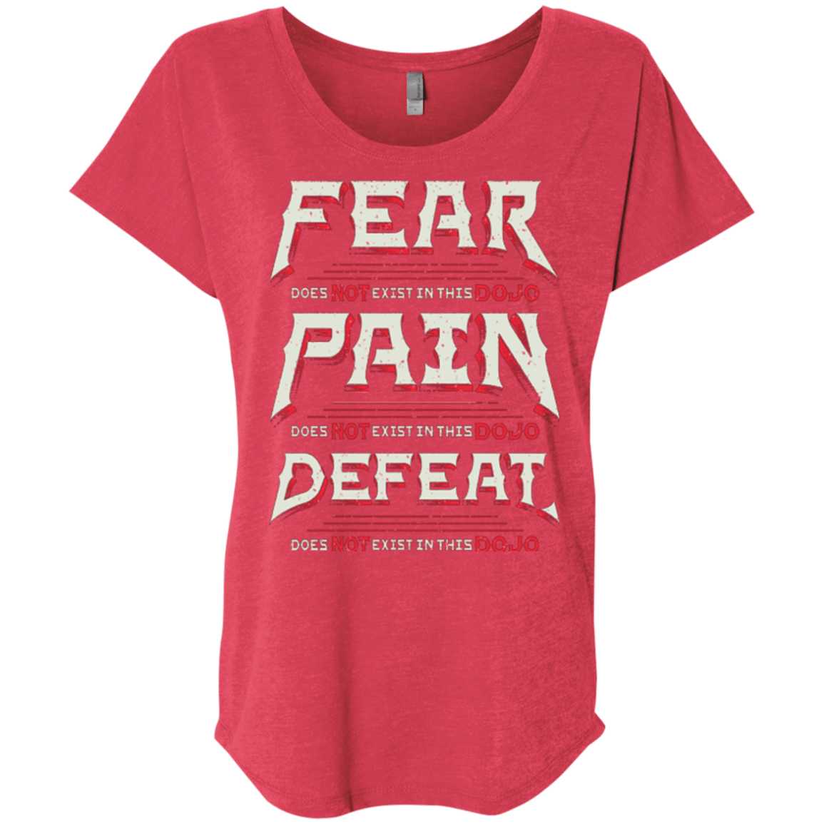 T-Shirts Vintage Red / X-Small DOES NOT EXIST Triblend Dolman Sleeve