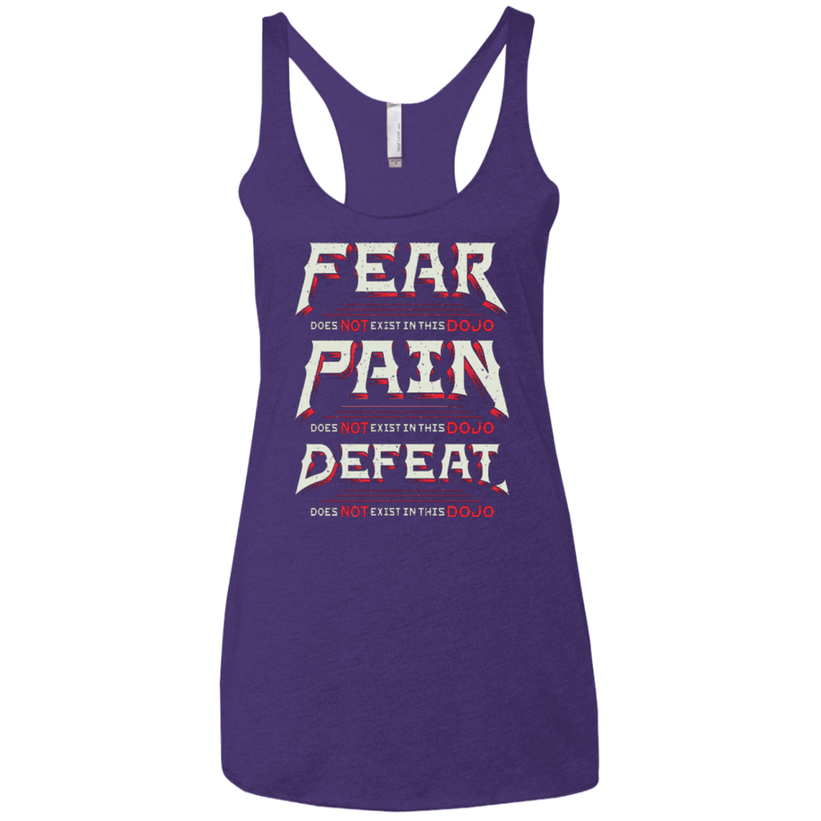 T-Shirts Purple Rush / X-Small DOES NOT EXIST Women's Triblend Racerback Tank