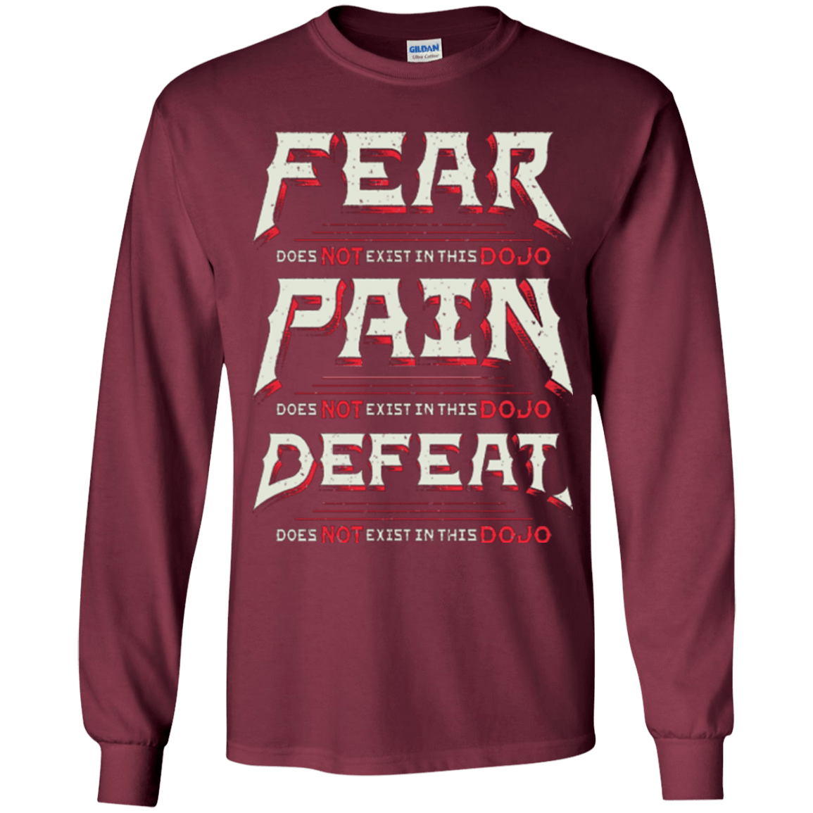 T-Shirts Maroon / YS DOES NOT EXIST Youth Long Sleeve T-Shirt