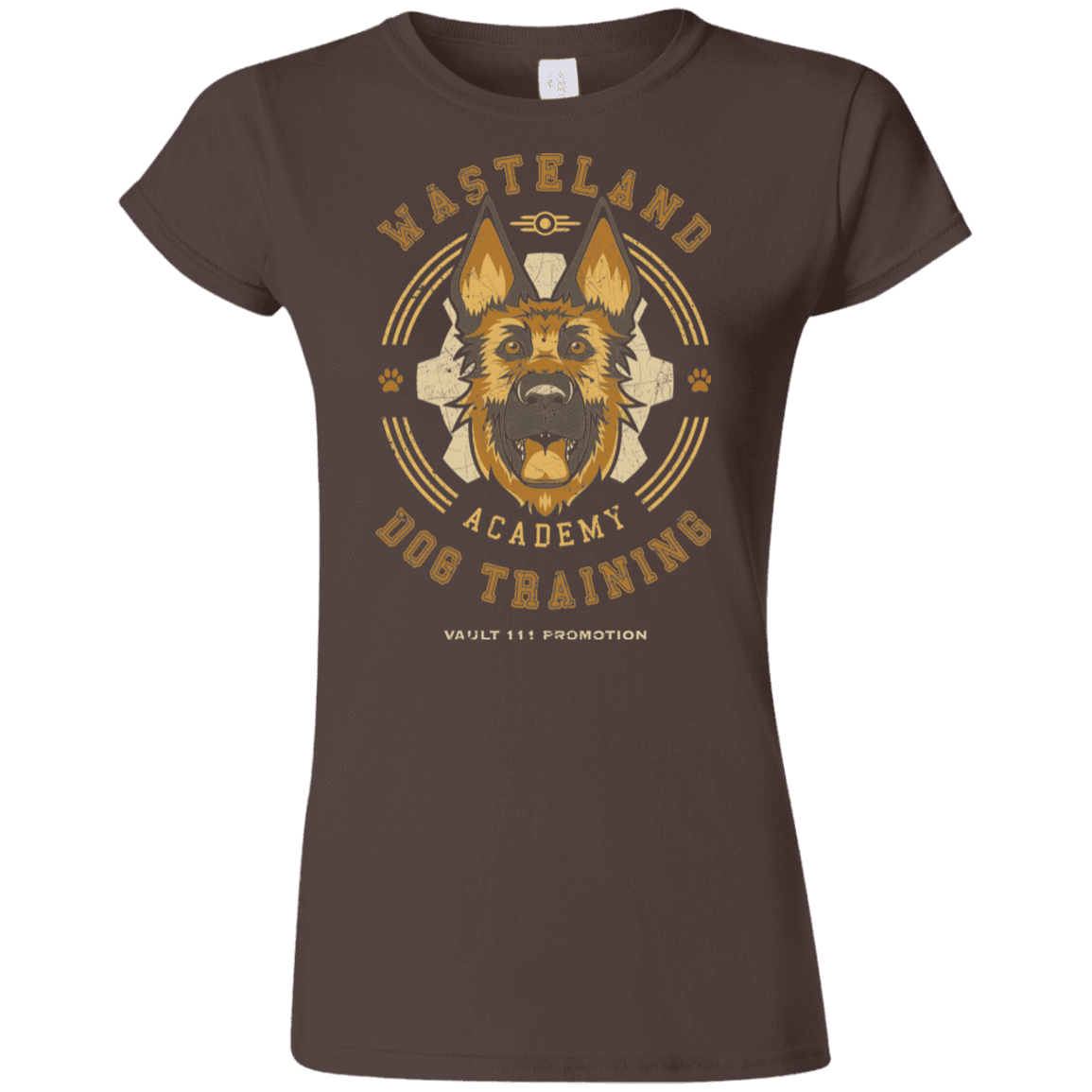 T-Shirts Dark Chocolate / S Dogmeat Training Academy Junior Slimmer-Fit T-Shirt