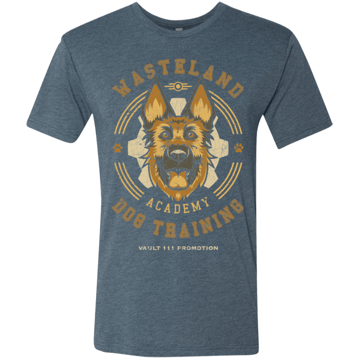 T-Shirts Indigo / S Dogmeat Training Academy Men's Triblend T-Shirt