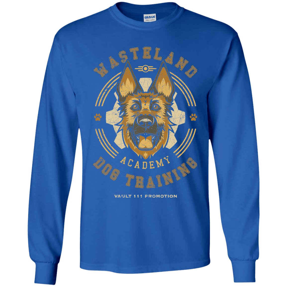 T-Shirts Royal / YS Dogmeat Training Academy Youth Long Sleeve T-Shirt