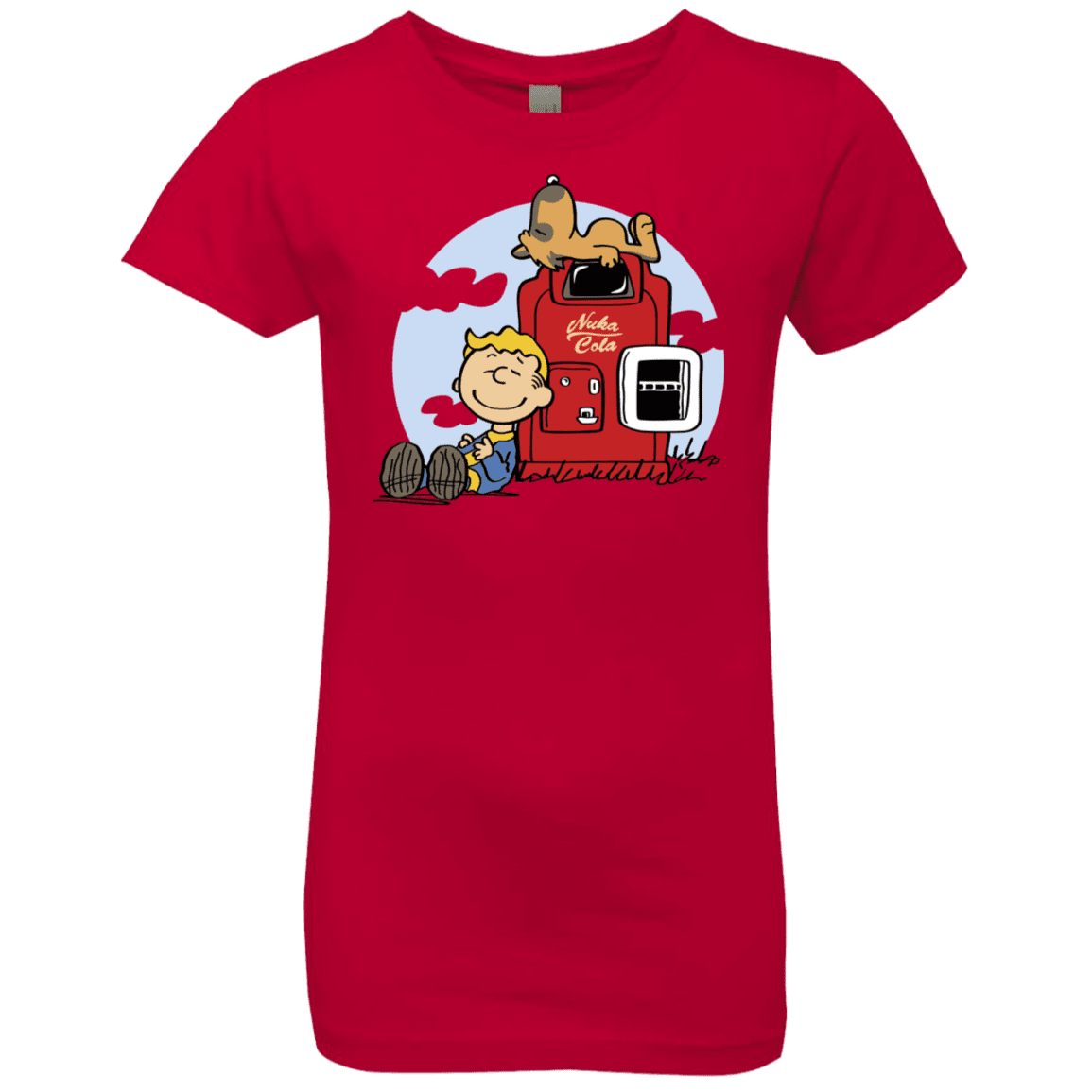 T-Shirts Red / YXS Dogmuts Girls Premium T-Shirt