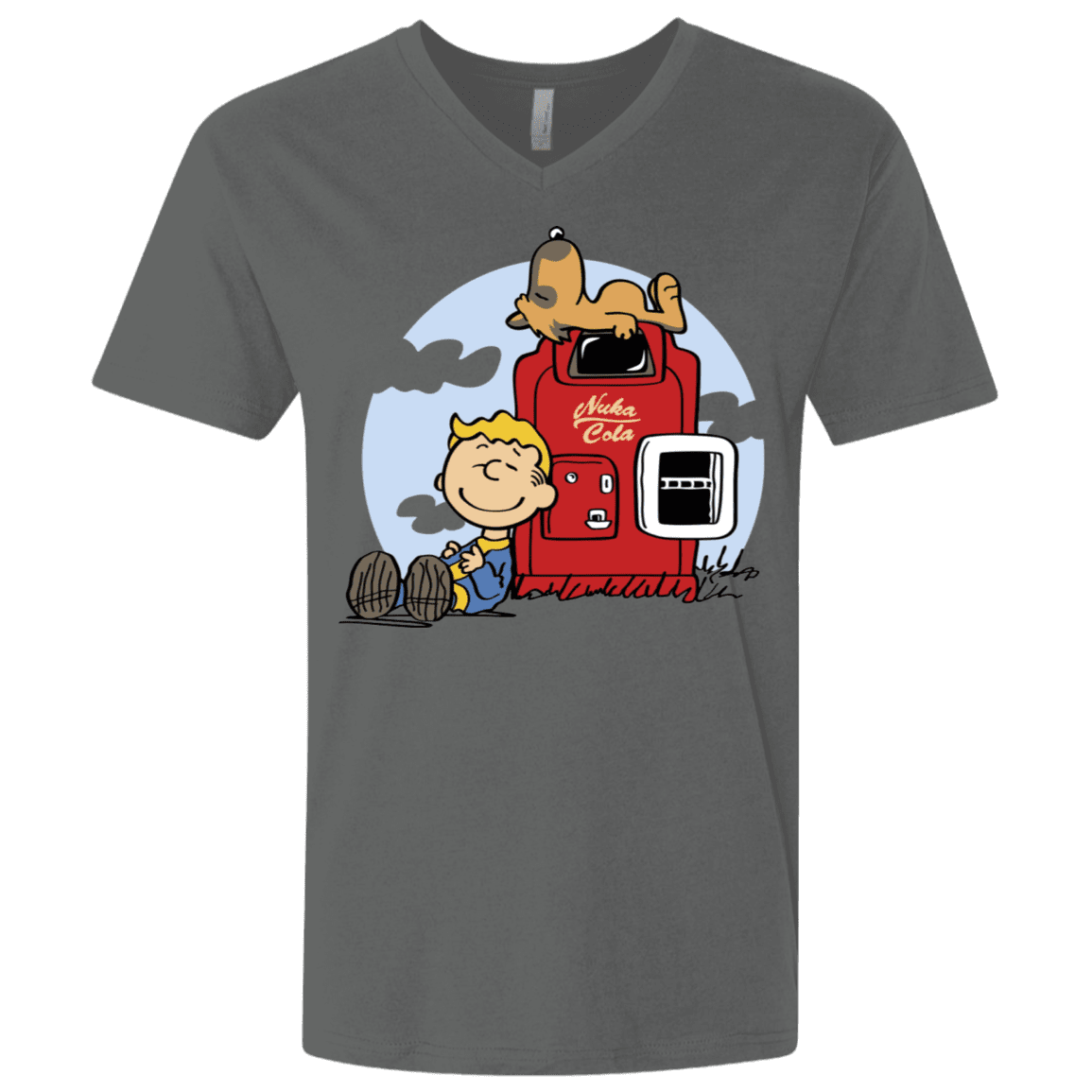 T-Shirts Heavy Metal / X-Small Dogmuts Men's Premium V-Neck