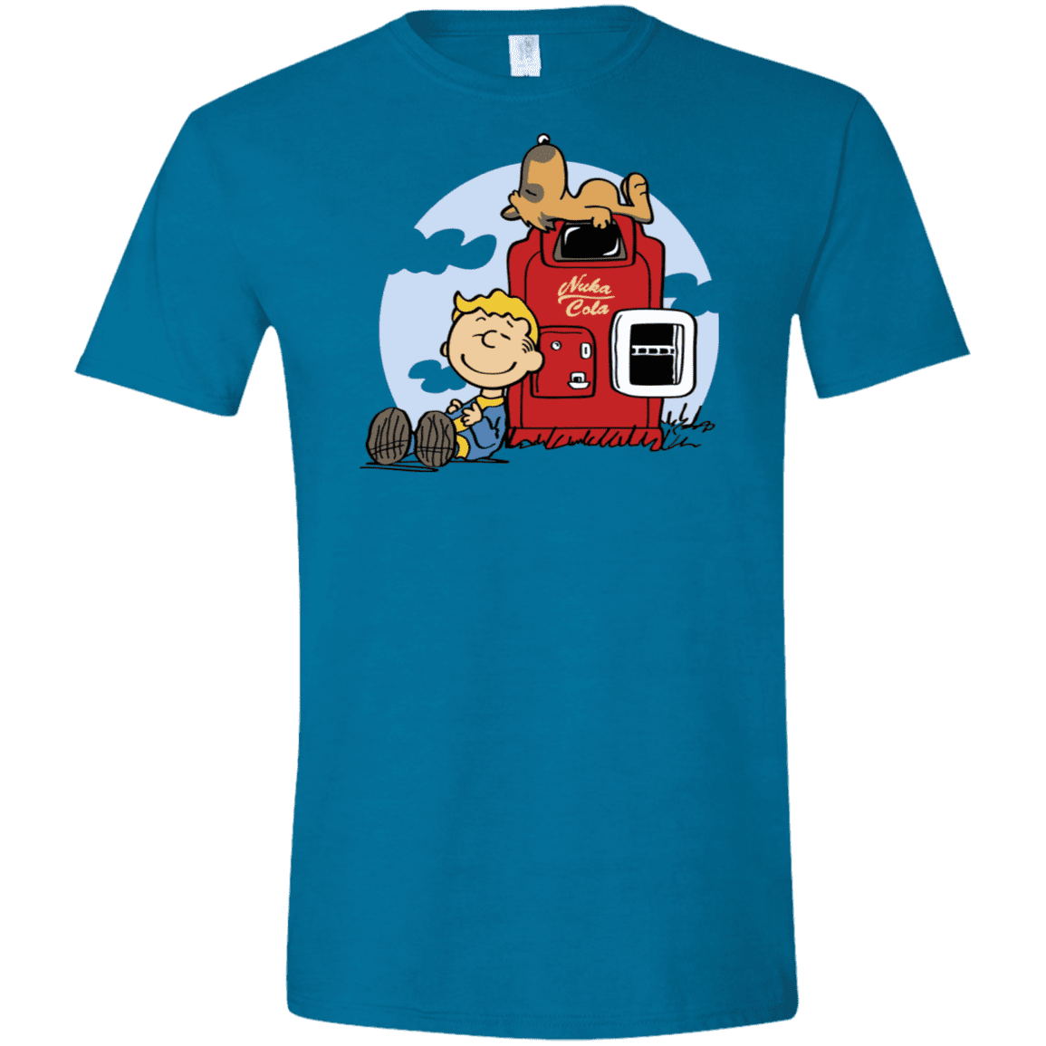 T-Shirts Antique Sapphire / S Dogmuts Men's Semi-Fitted Softstyle