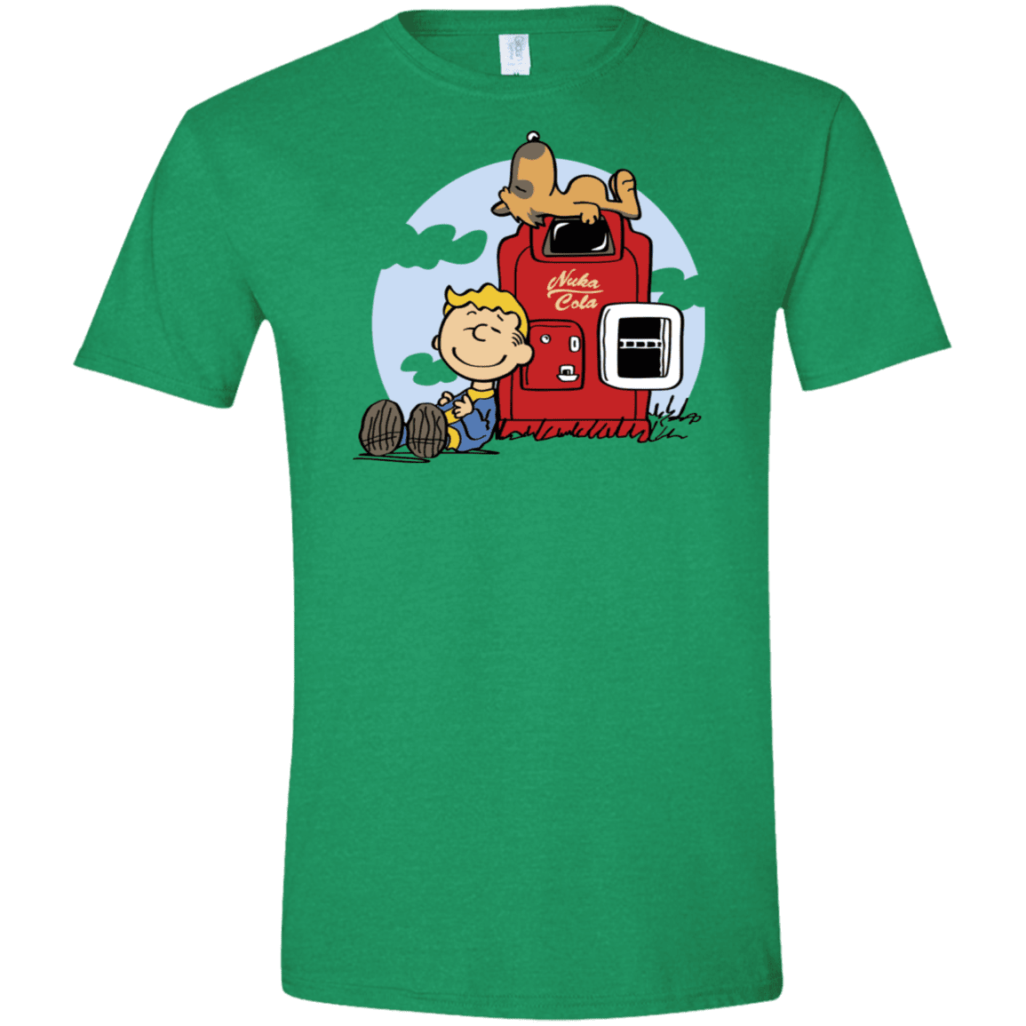 T-Shirts Heather Irish Green / S Dogmuts Men's Semi-Fitted Softstyle