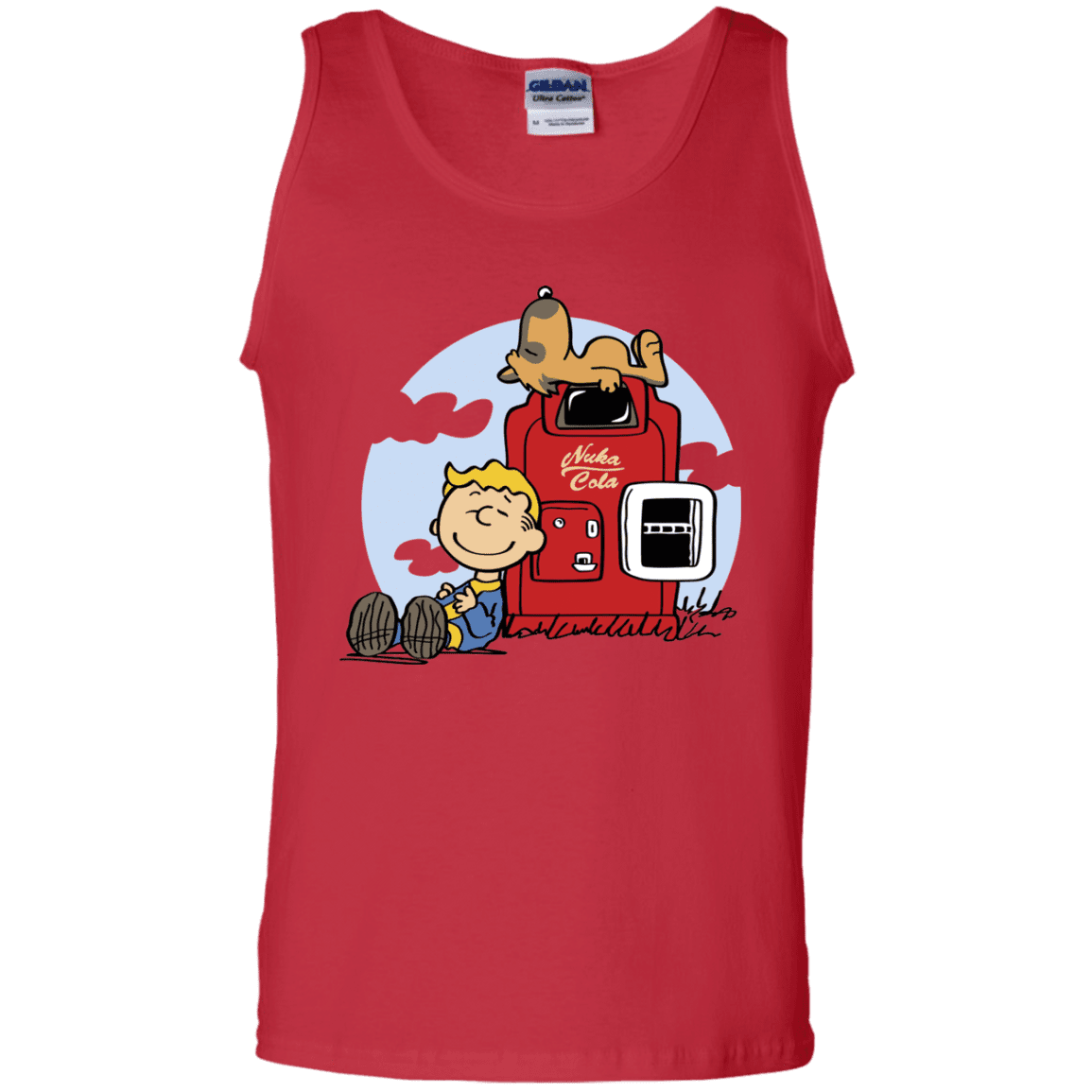 T-Shirts Red / S Dogmuts Men's Tank Top