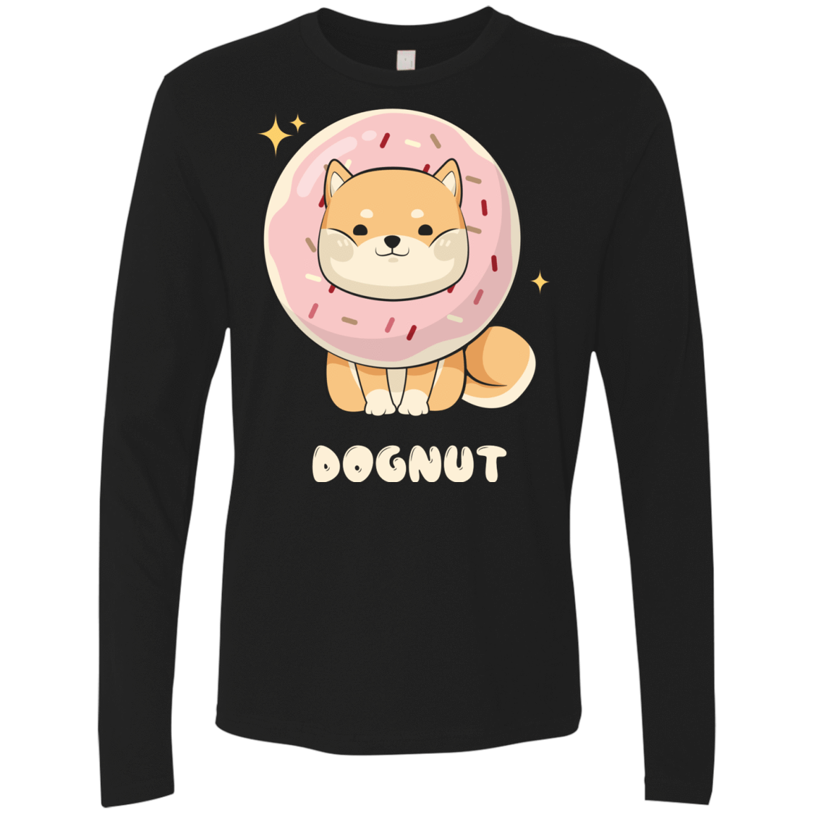 T-Shirts Black / Small Dognut Men's Premium Long Sleeve