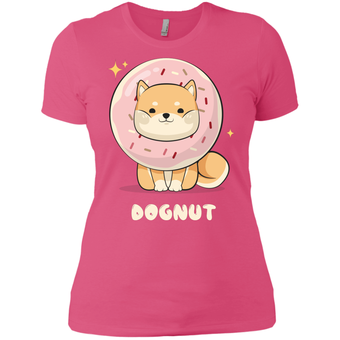 T-Shirts Hot Pink / X-Small Dognut Women's Premium T-Shirt