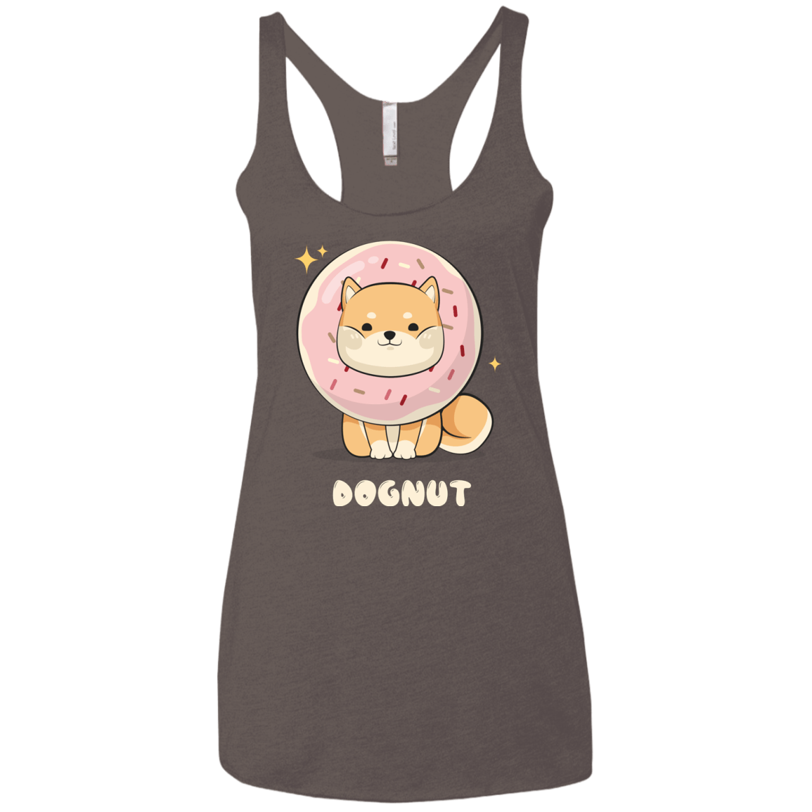 T-Shirts Macchiato / X-Small Dognut Women's Triblend Racerback Tank