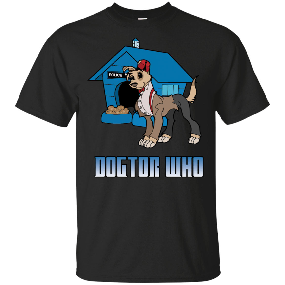 T-Shirts Black / S Dogtor Who T-Shirt