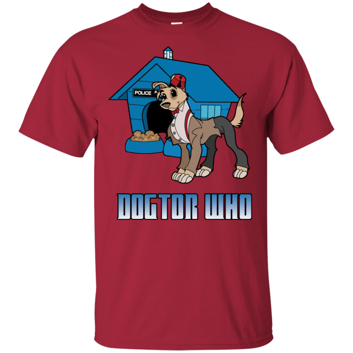 T-Shirts Cardinal / S Dogtor Who T-Shirt