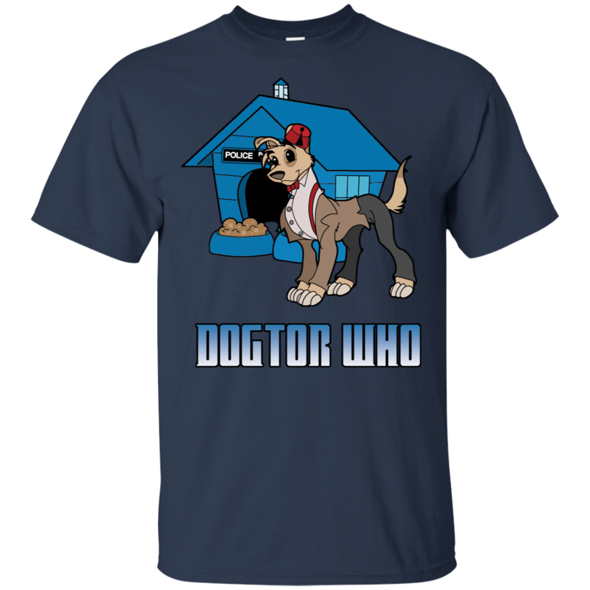 T-Shirts Navy / S Dogtor Who T-Shirt