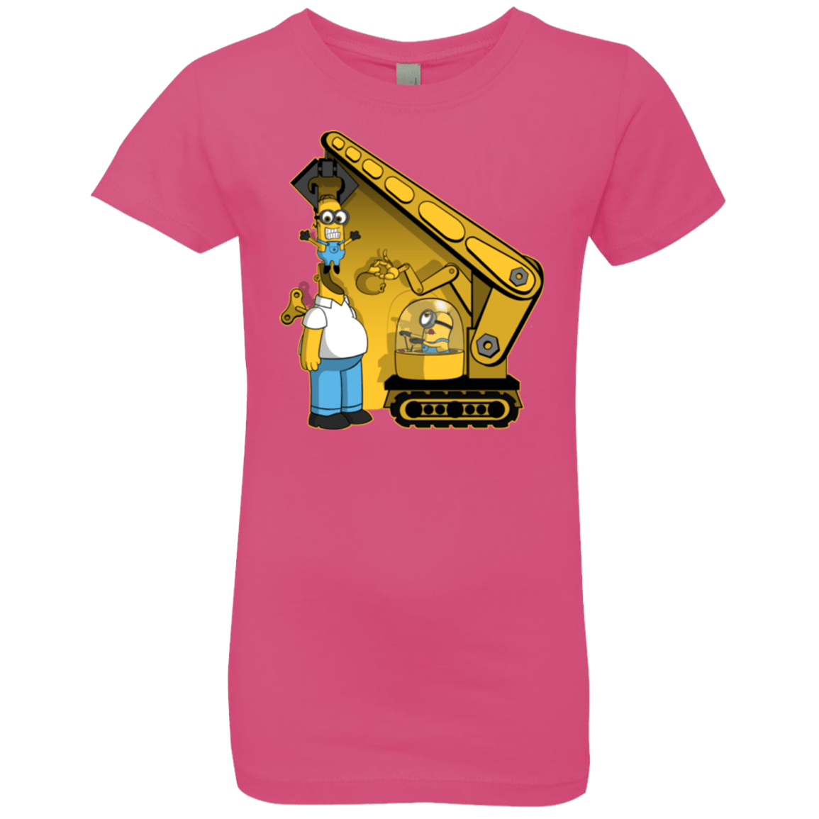 T-Shirts Hot Pink / YXS Doh Minion Girls Premium T-Shirt
