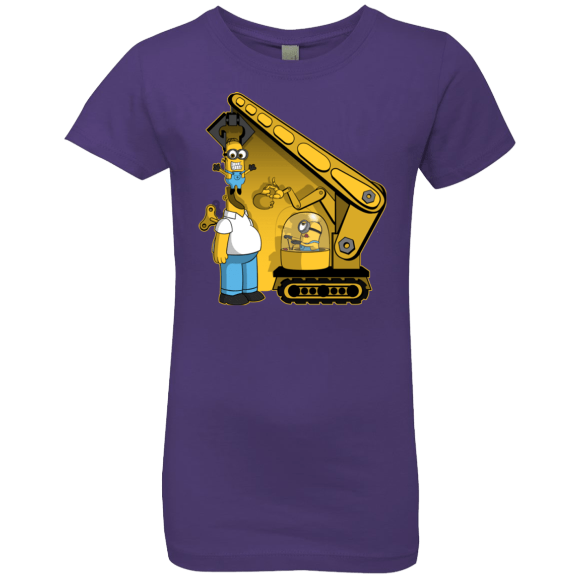 T-Shirts Purple Rush / YXS Doh Minion Girls Premium T-Shirt