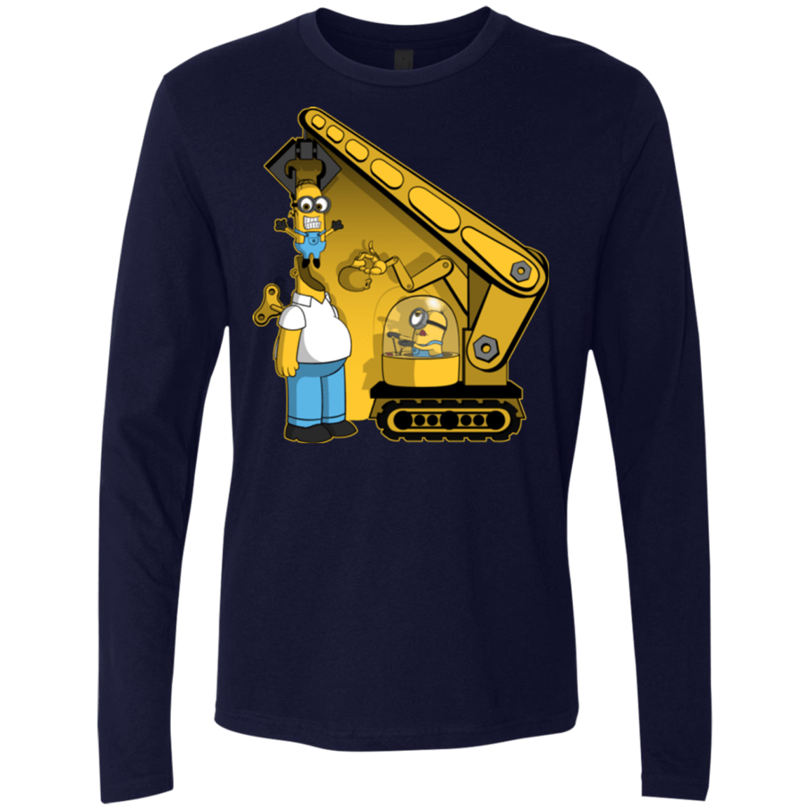 T-Shirts Midnight Navy / Small Doh Minion Men's Premium Long Sleeve