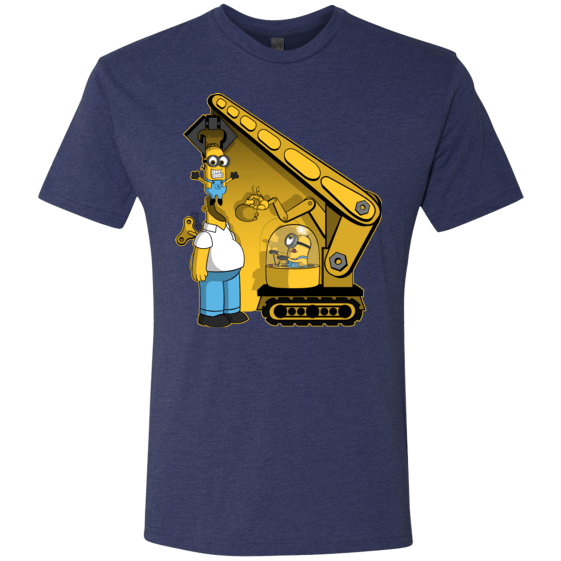 T-Shirts Vintage Navy / Small Doh Minion Men's Triblend T-Shirt