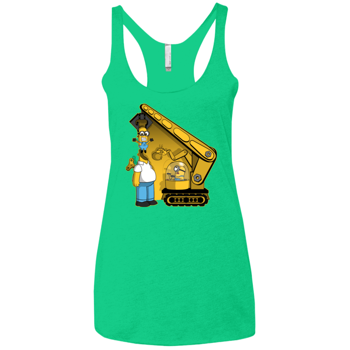 T-Shirts Envy / X-Small Doh Minion Women's Triblend Racerback Tank