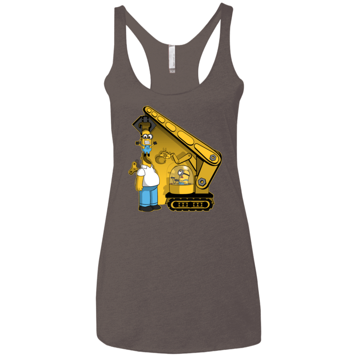 T-Shirts Macchiato / X-Small Doh Minion Women's Triblend Racerback Tank