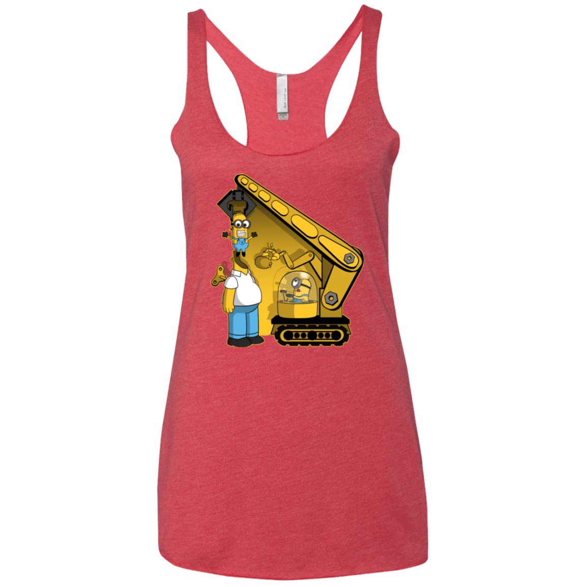 T-Shirts Vintage Red / X-Small Doh Minion Women's Triblend Racerback Tank