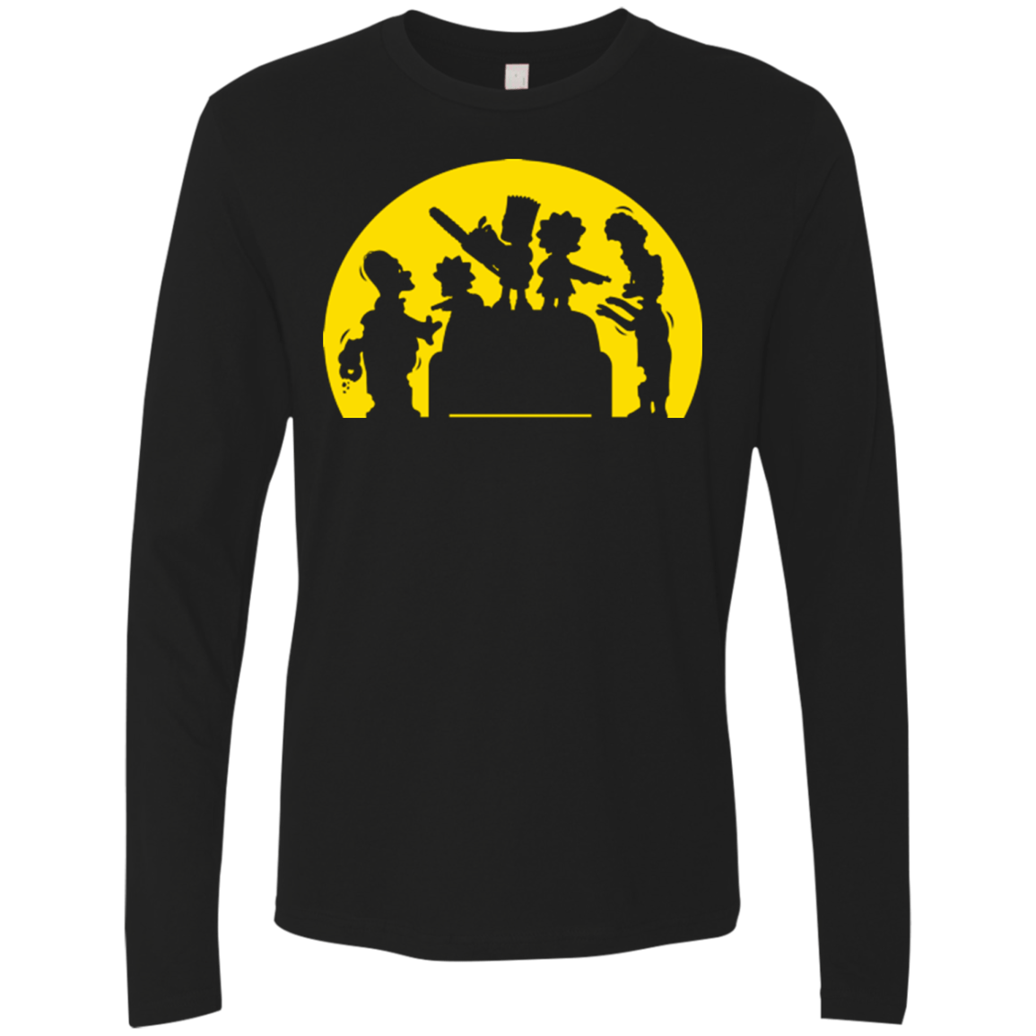 T-Shirts Black / S Doh Zombies Men's Premium Long Sleeve