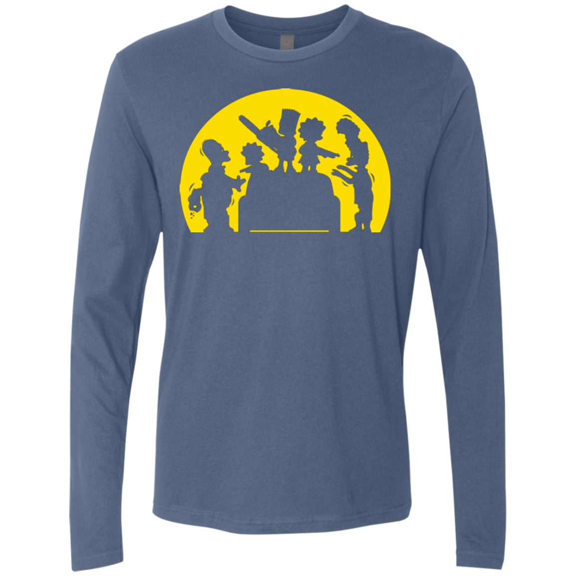 T-Shirts Indigo / S Doh Zombies Men's Premium Long Sleeve