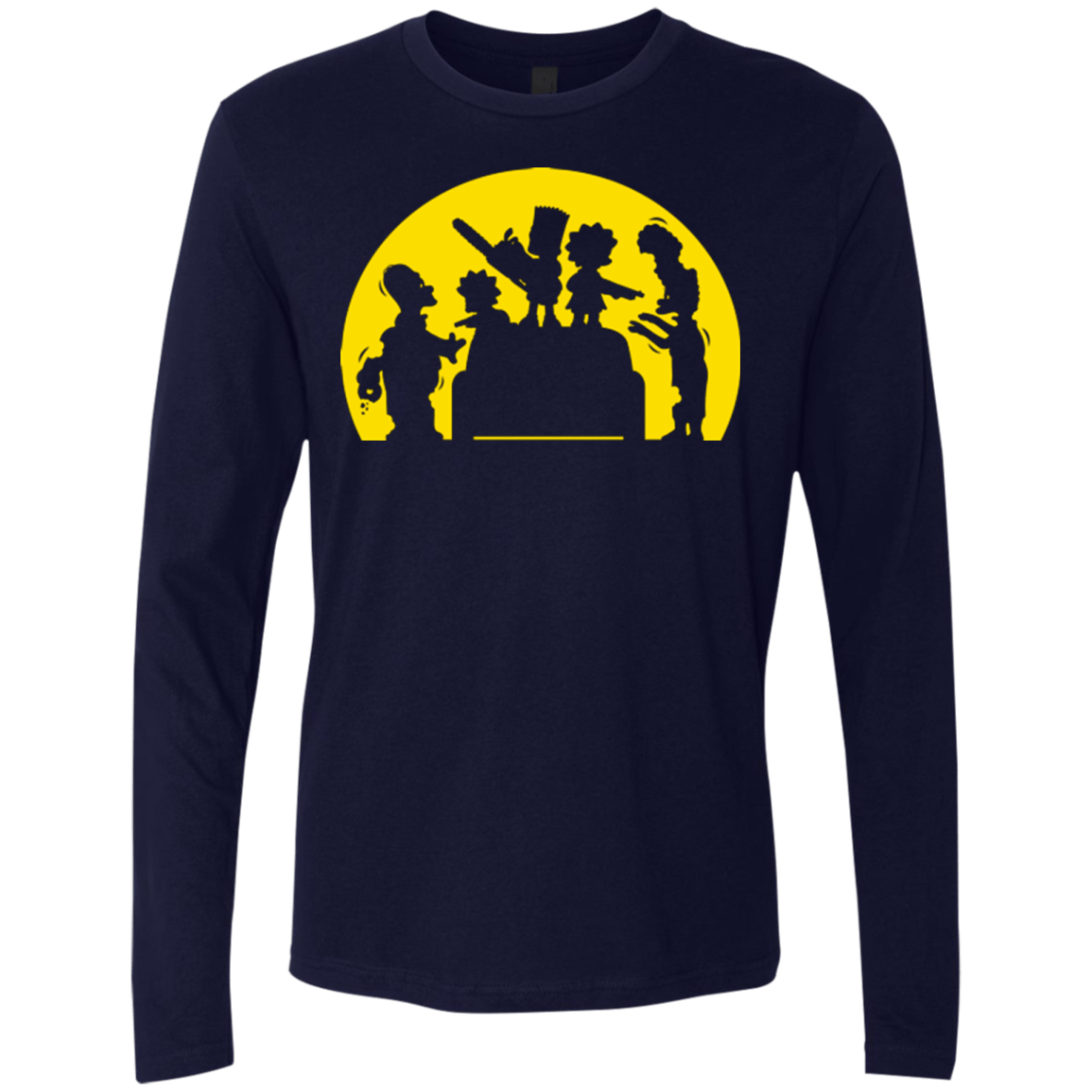 T-Shirts Midnight Navy / S Doh Zombies Men's Premium Long Sleeve