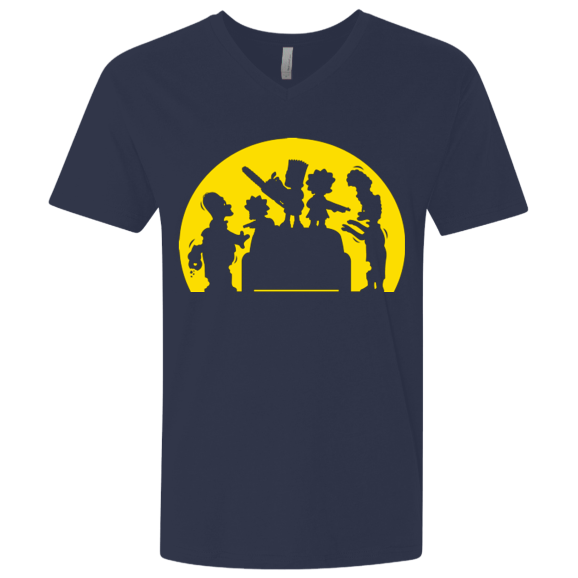 T-Shirts Midnight Navy / X-Small Doh Zombies Men's Premium V-Neck