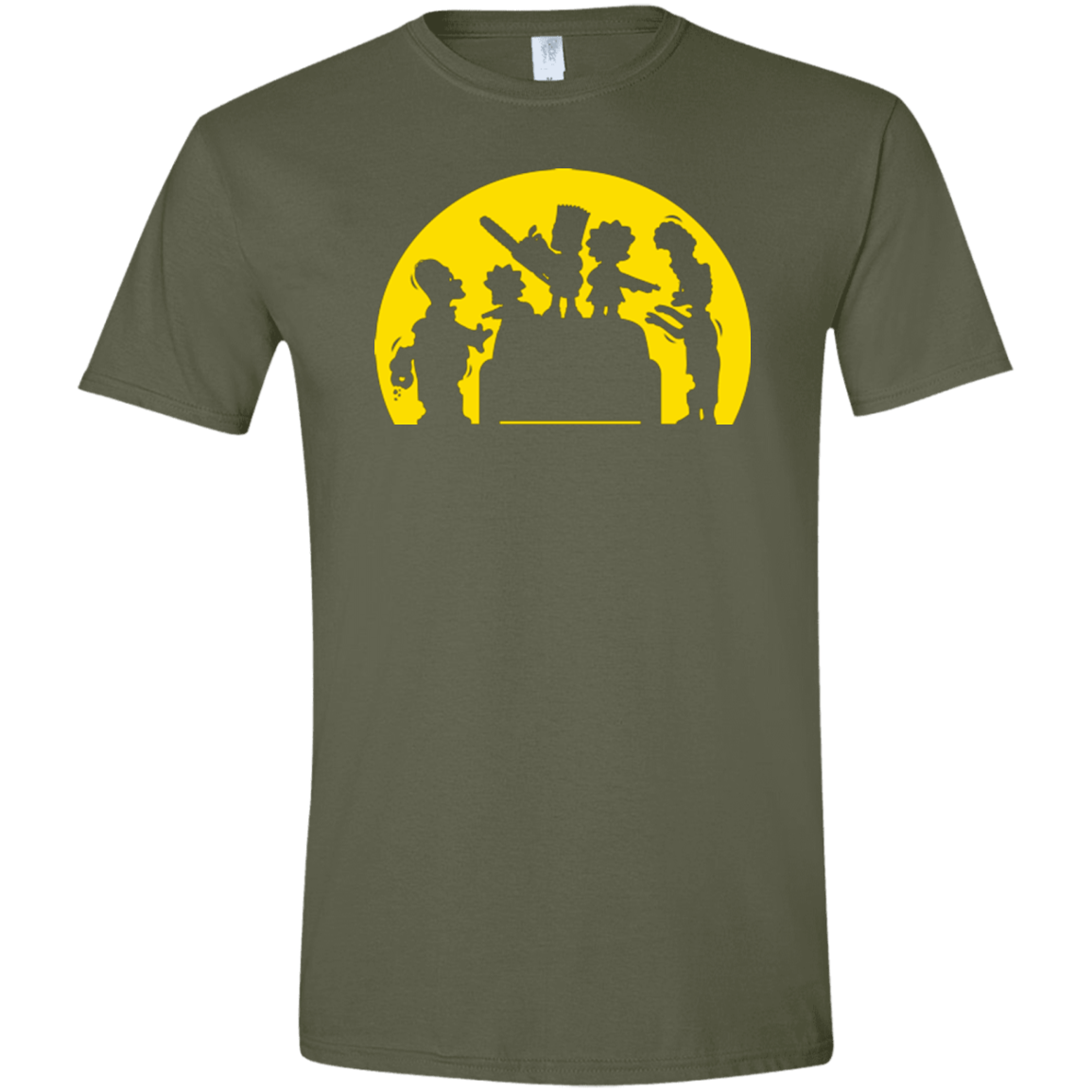 T-Shirts Military Green / S Doh Zombies Men's Semi-Fitted Softstyle