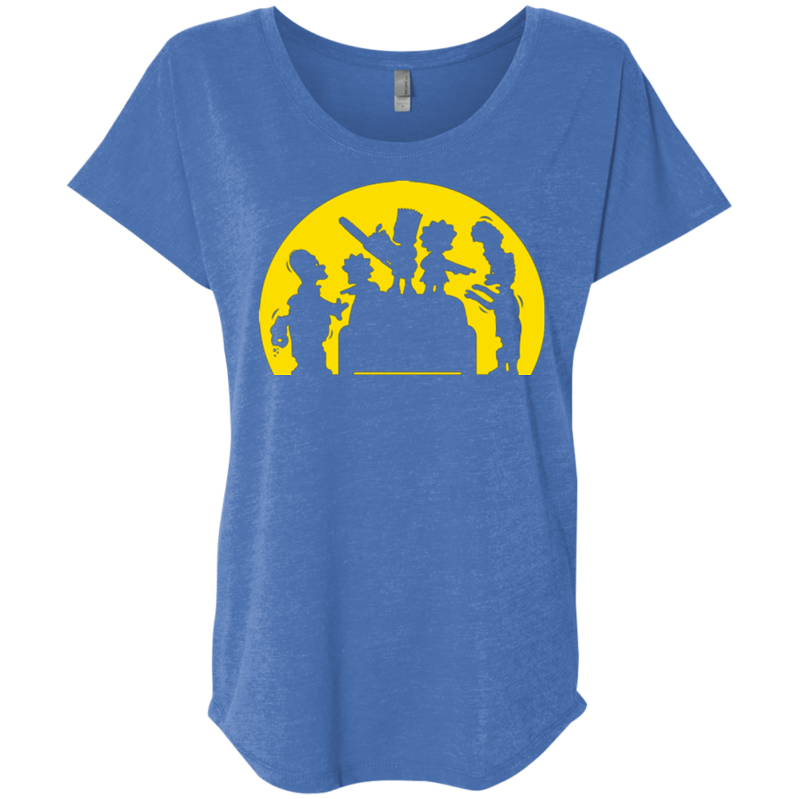 T-Shirts Vintage Royal / X-Small Doh Zombies Triblend Dolman Sleeve