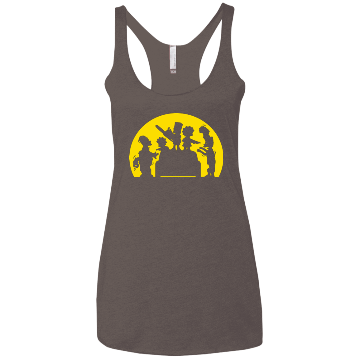 Doh Zombies Women's Triblend Racerback Tank