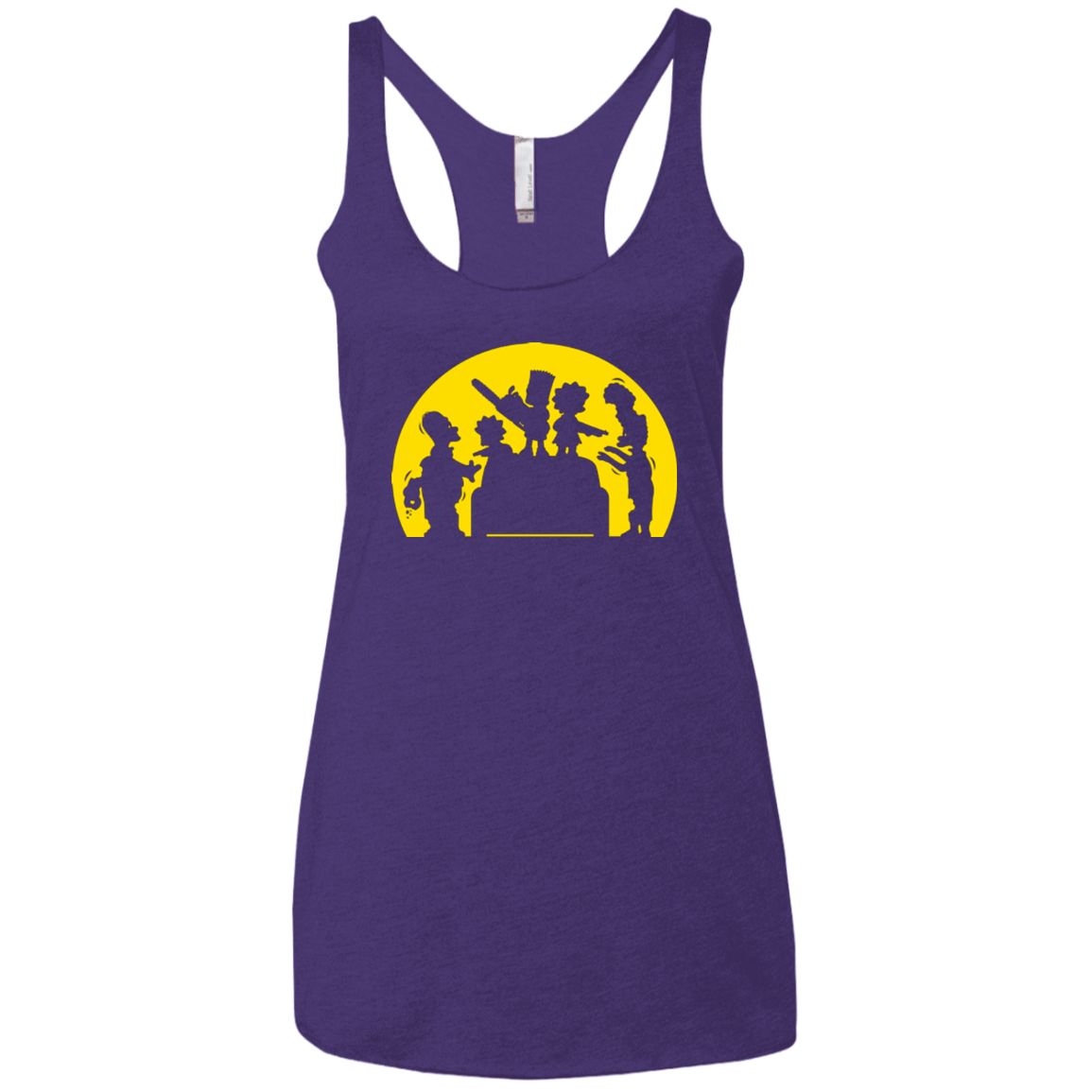 T-Shirts Purple Rush / X-Small Doh Zombies Women's Triblend Racerback Tank