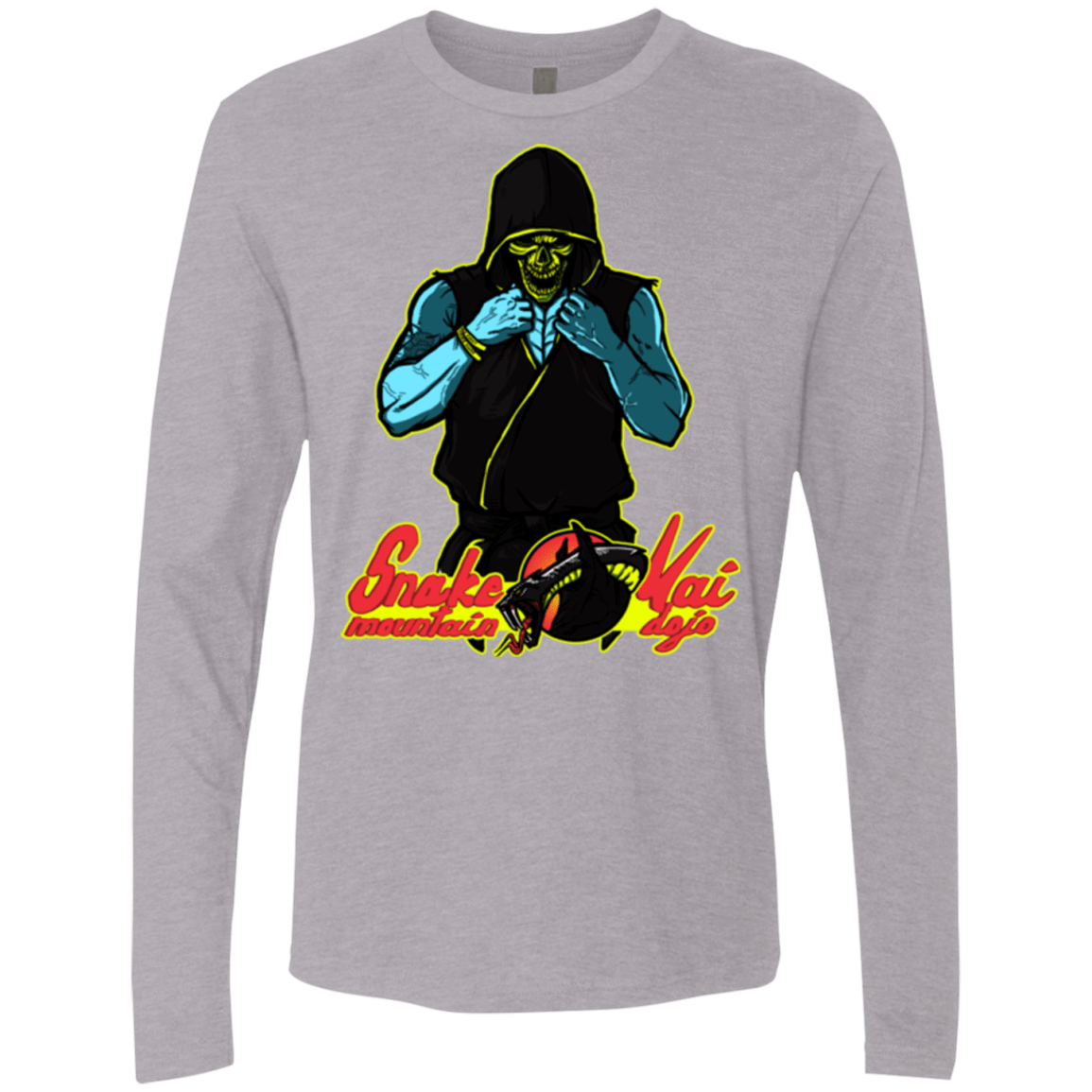 T-Shirts Heather Grey / S Dojo Master Men's Premium Long Sleeve