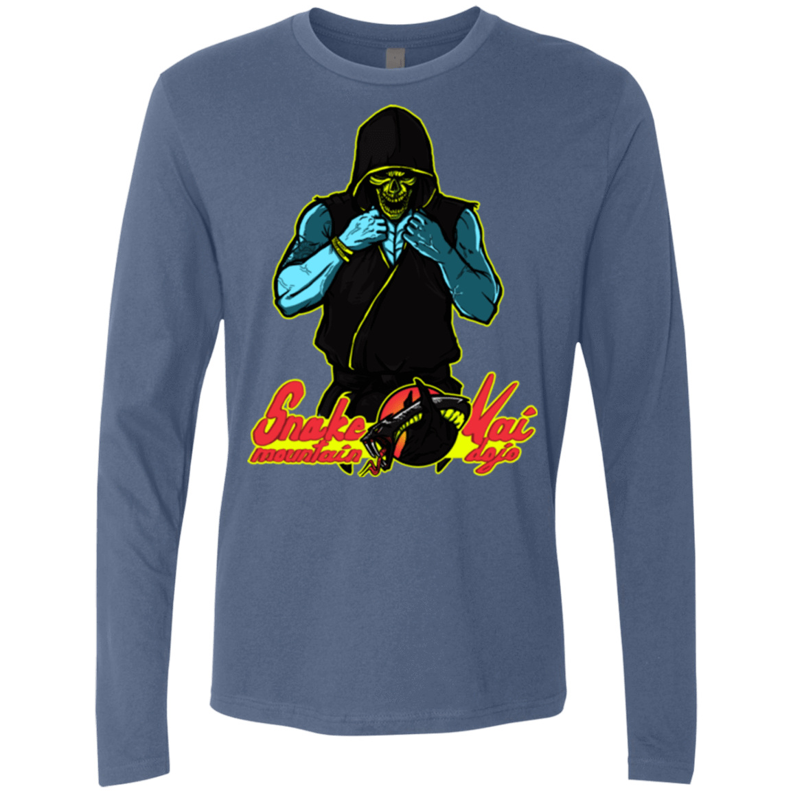 T-Shirts Indigo / S Dojo Master Men's Premium Long Sleeve
