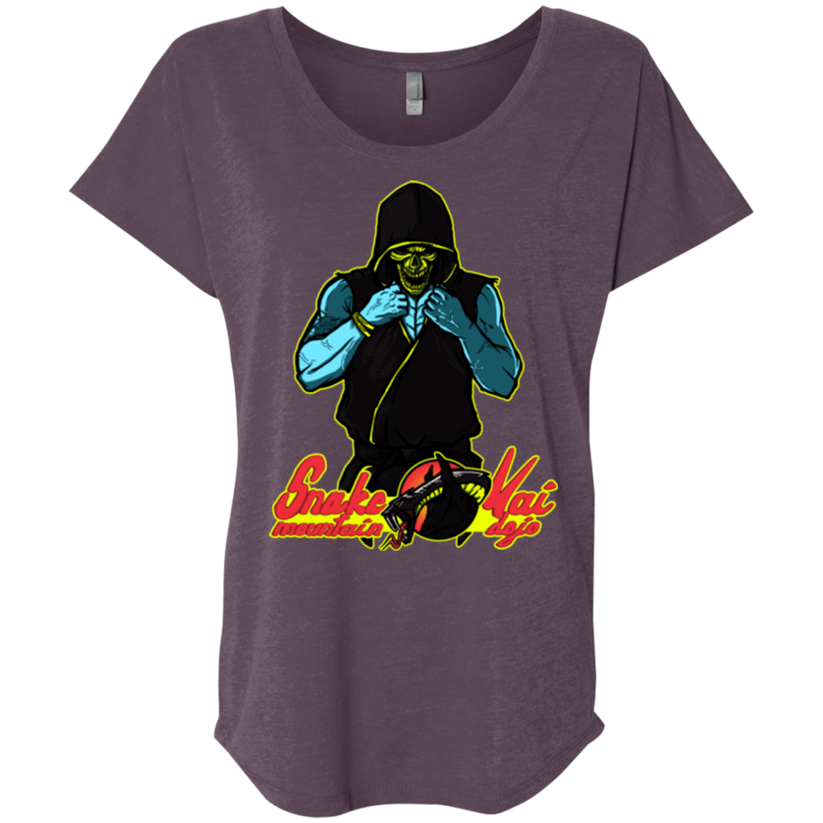 T-Shirts Vintage Purple / X-Small Dojo Master Triblend Dolman Sleeve