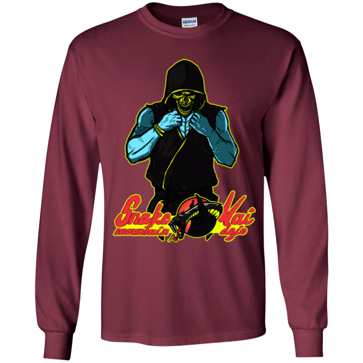 T-Shirts Maroon / YS Dojo Master Youth Long Sleeve T-Shirt