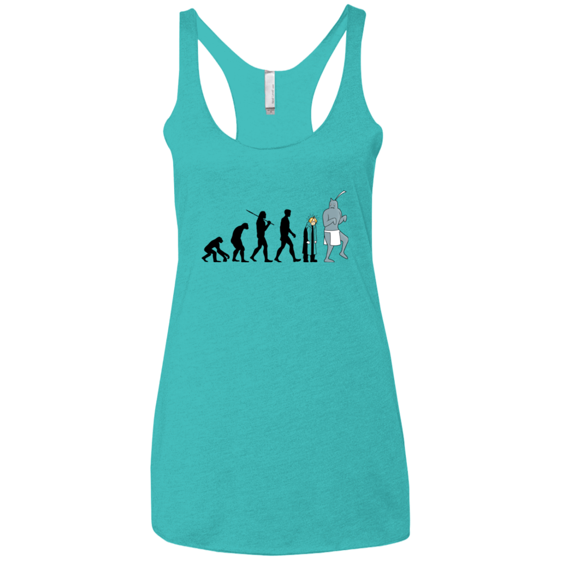 T-Shirts Tahiti Blue / X-Small Don't Call Me Shorty Women's Triblend Racerback Tank
