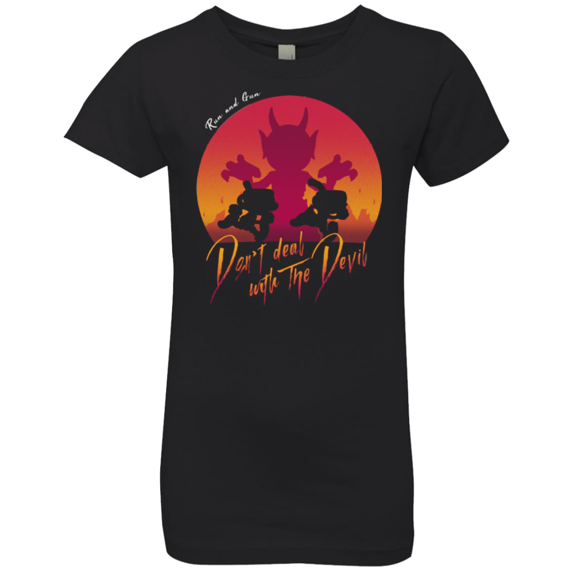 T-Shirts Black / YXS Don't deal with the Devil Girls Premium T-Shirt