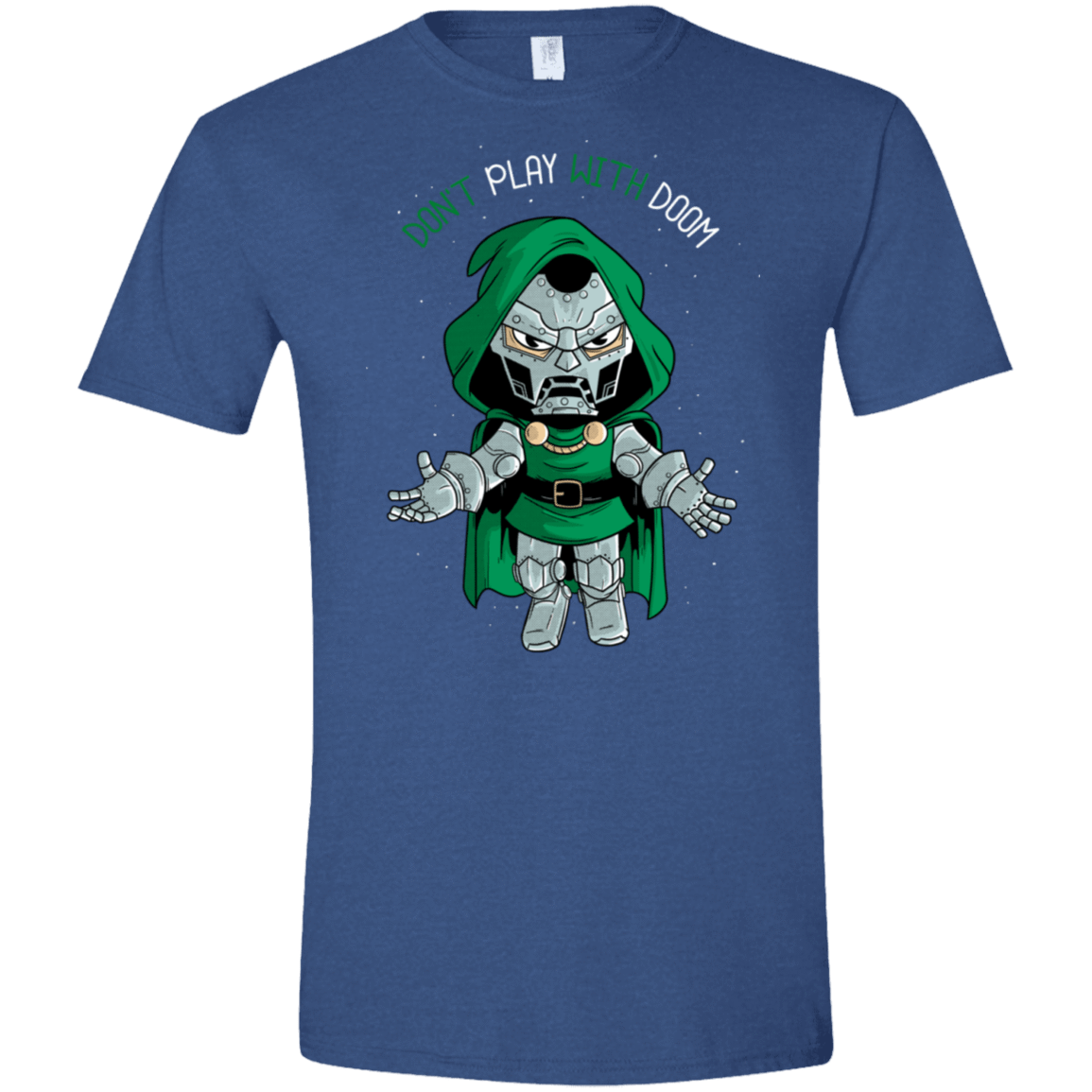 T-Shirts Heather Royal / X-Small Don't Play With Doom Men's Semi-Fitted Softstyle