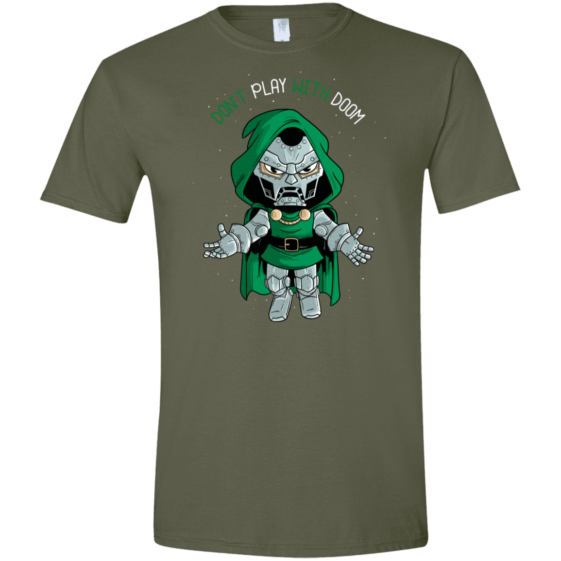 T-Shirts Military Green / S Don't Play With Doom Men's Semi-Fitted Softstyle