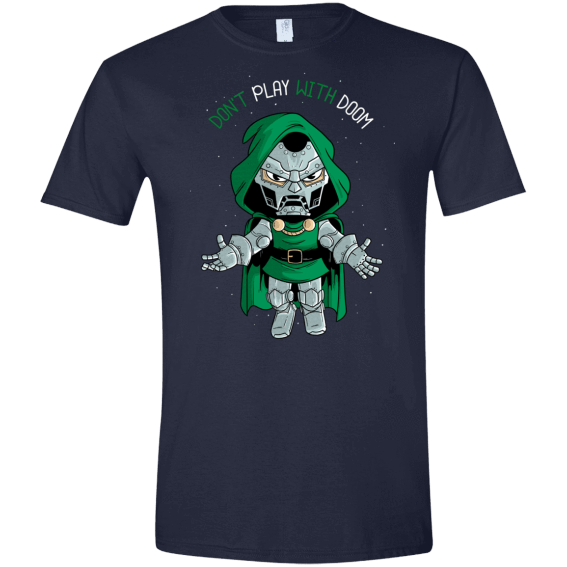 T-Shirts Navy / X-Small Don't Play With Doom Men's Semi-Fitted Softstyle