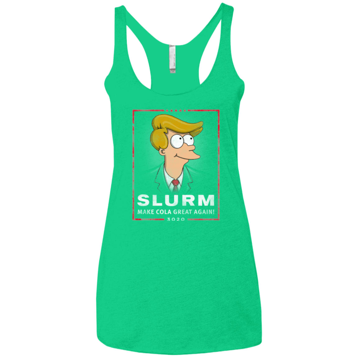 T-Shirts Envy / X-Small Donald J Fry Elect Women's Triblend Racerback Tank
