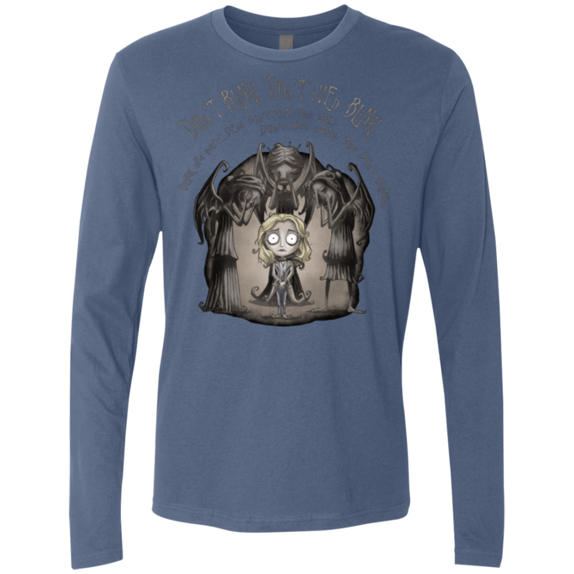 T-Shirts Indigo / Small Dont Blink Men's Premium Long Sleeve
