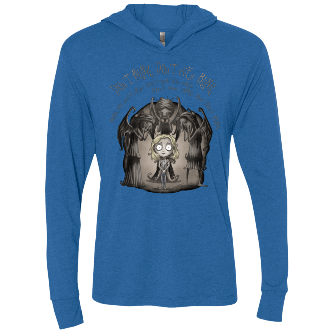 T-Shirts Vintage Royal / X-Small Dont Blink Triblend Long Sleeve Hoodie Tee