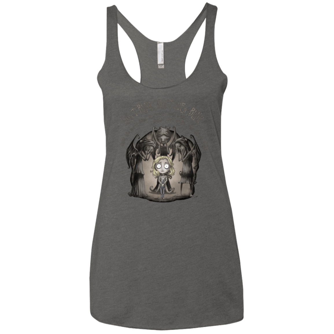 T-Shirts Premium Heather / X-Small Dont Blink Women's Triblend Racerback Tank