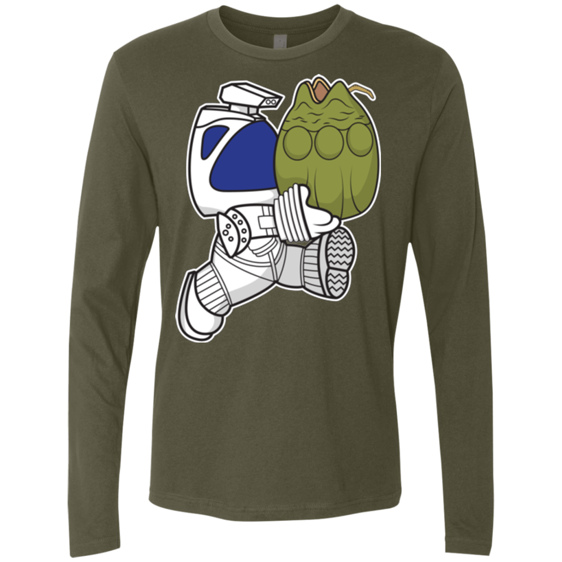 T-Shirts Military Green / Small Dont Drop The Egg Men's Premium Long Sleeve