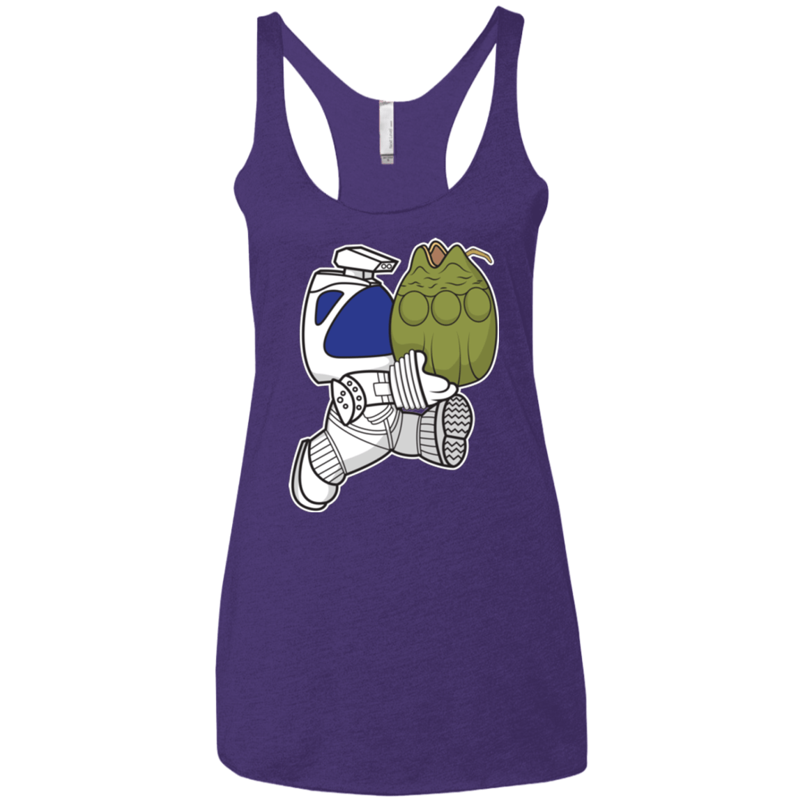 T-Shirts Purple / X-Small Dont Drop The Egg Women's Triblend Racerback Tank