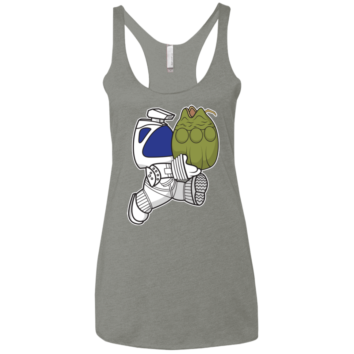 T-Shirts Venetian Grey / X-Small Dont Drop The Egg Women's Triblend Racerback Tank