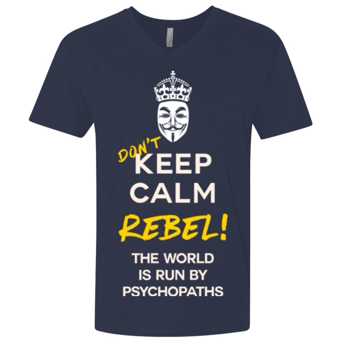 T-Shirts Midnight Navy / X-Small Dont Keep Calm Men's Premium V-Neck