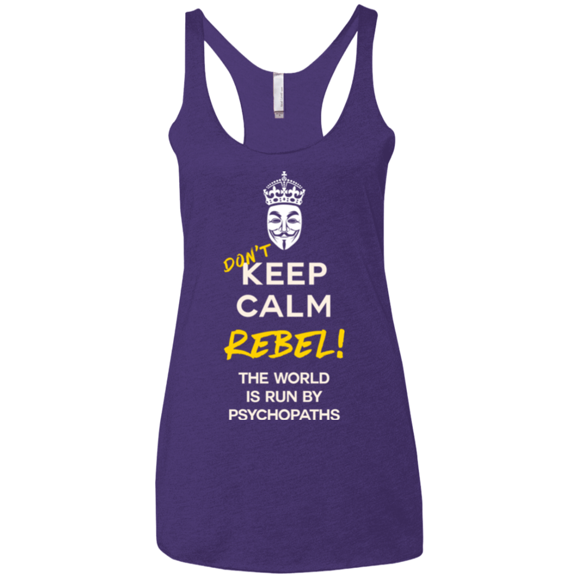 T-Shirts Purple / X-Small Dont Keep Calm Women's Triblend Racerback Tank